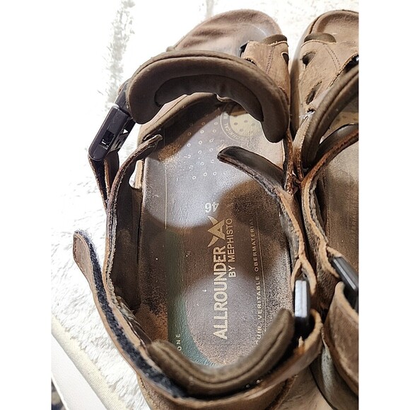Mephisto Sandals Mens 13 M Leather Alligator Brown Climasole‎ Comfort Portugal main image 4